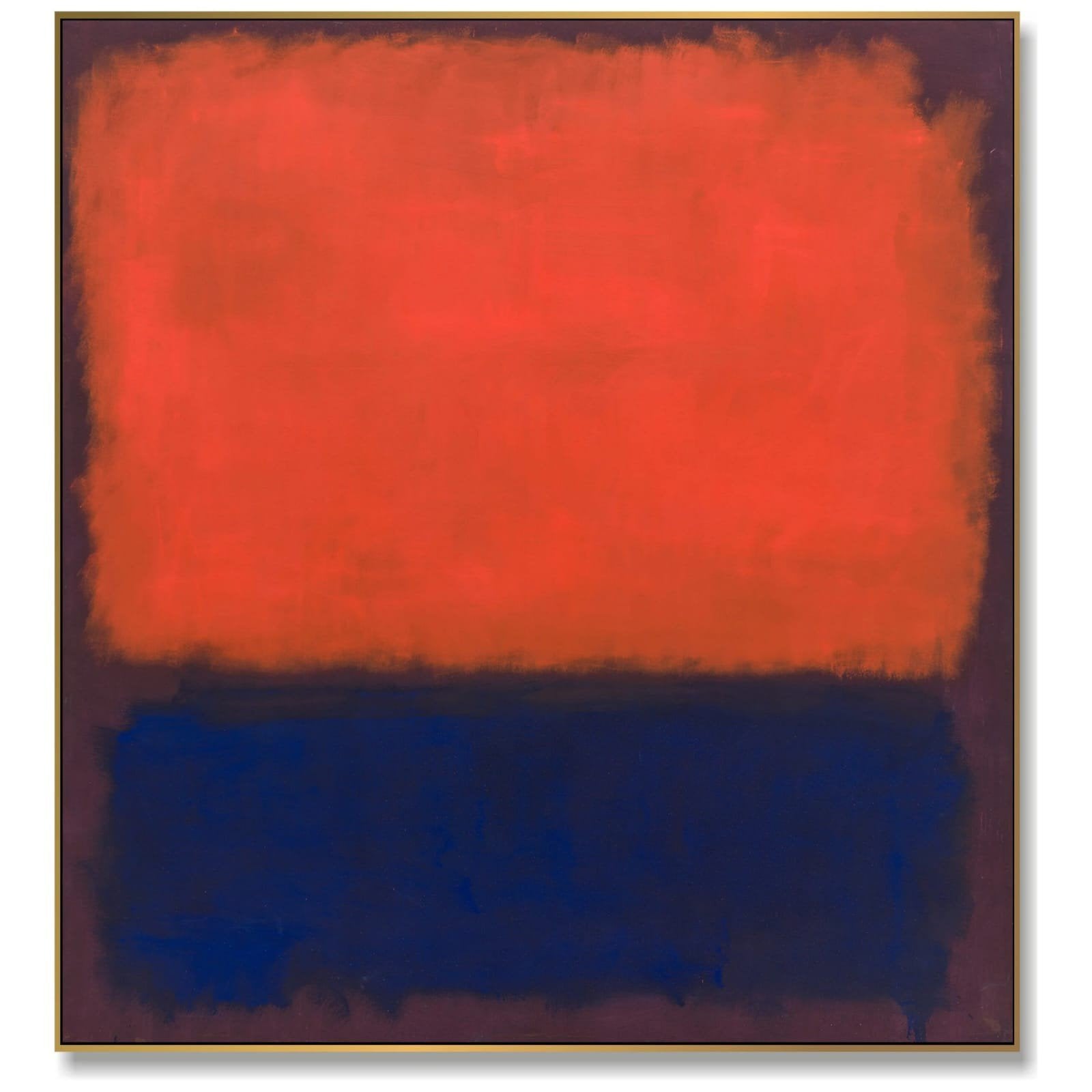 Ingelijste Rothko poster: rood en blauw abstracte kunst, Ophalen