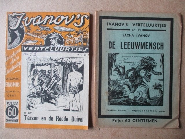w0456 ivanov's verteluurtjes tarzan 13x, Boeken, Meerdere stripboeken, Ophalen, Gelezen