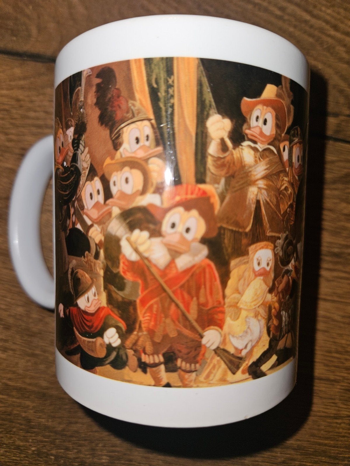 Donald Duck Nachtwacht Mok - Disney Collector's Item, Huis en Inrichting, Overige stijlen, Ophalen of Verzenden, Zo goed als nieuw