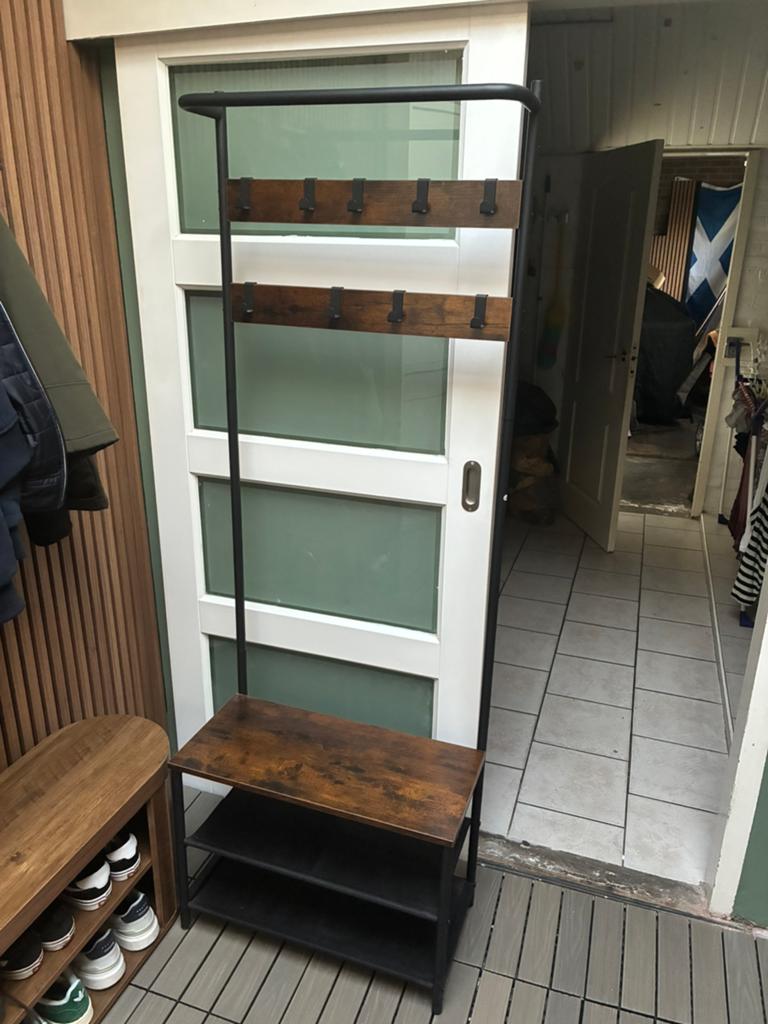 Kapstok industrieel, Huis en Inrichting, Woonaccessoires | Kapstokken, Zo goed als nieuw, Metaal, 150 tot 200 cm, Ophalen