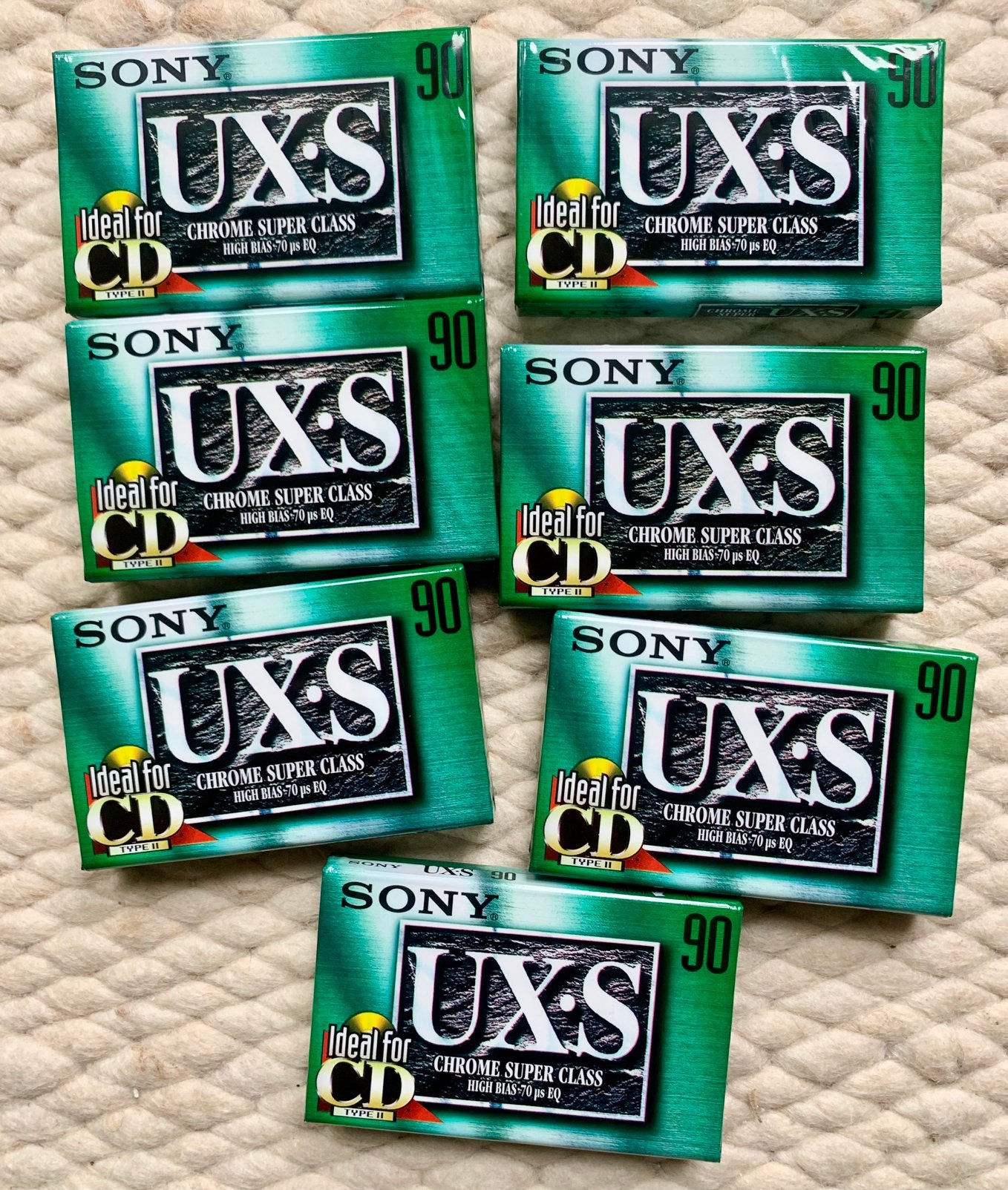 NOS Sony UX-S90 cassettebandjes UXS90 UX-S UXS 90 C90 OVP, 2 t/m 25 bandjes, Ophalen of Verzenden, Sony, Nieuw in verpakking
