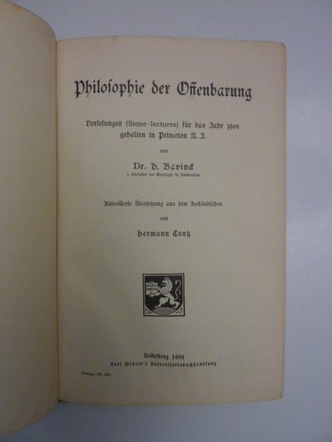 H.Bavinck - Philosophie der offenbarung, Verzenden, Gelezen