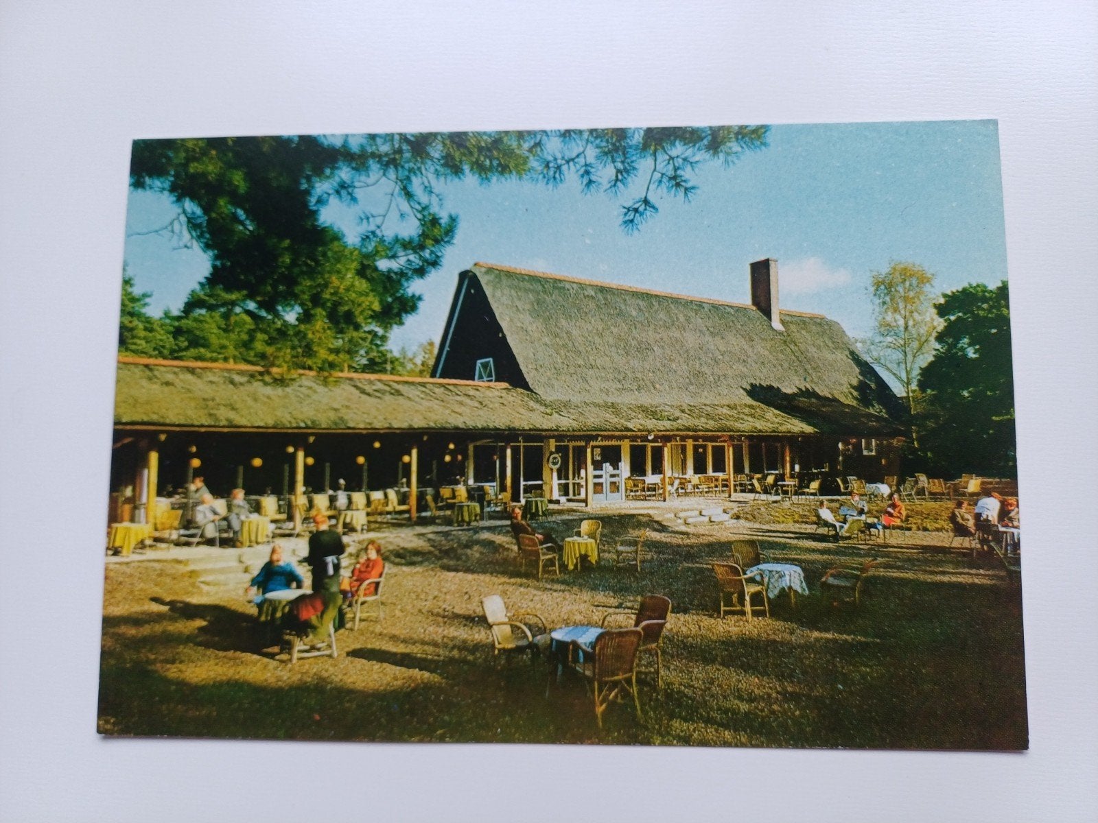 Ansichtkaart Restaurant De Koperen Kop, Hoge Veluwe, Verzamelen, Ophalen of Verzenden, 1940 tot 1960, Ongelopen, Gelderland