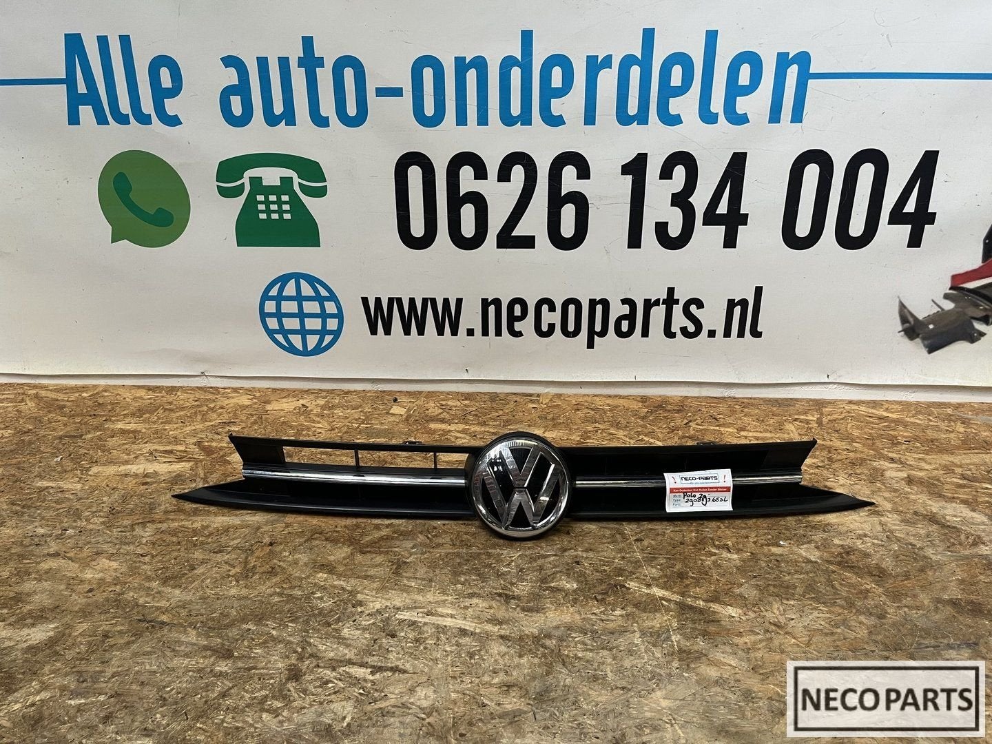 VOLKSWAGEN POLO 2G GRILL BUMPER ORIGINEEL 2G0853651L, Auto-onderdelen, Gebruikt, -, Volkswagen, -
