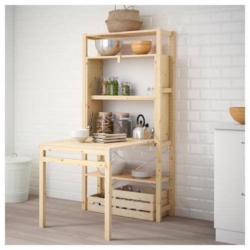 Ivar uitklaptafel/kast (oud model!), Ophalen, Gebruikt