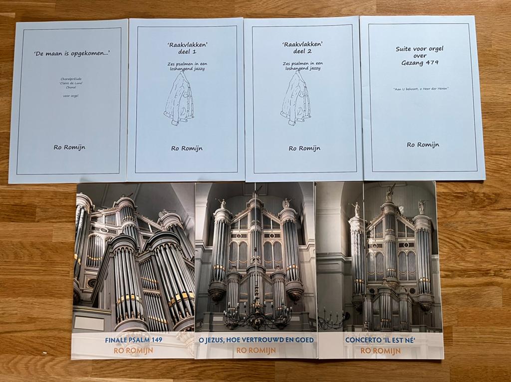 Bladmuziek Ro Romijn, diverse delen, Orgel, Nieuw, Ophalen of Verzenden, Religie en Gospel