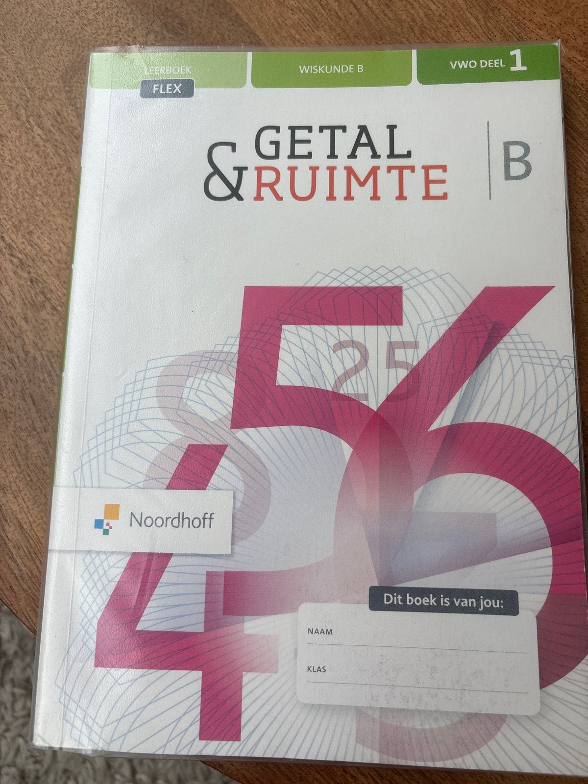 Getal & Ruimte Wiskunde B VWO deel 1 (FLEX), Boeken, Ophalen of Verzenden, Zo goed als nieuw, VWO, Wiskunde B