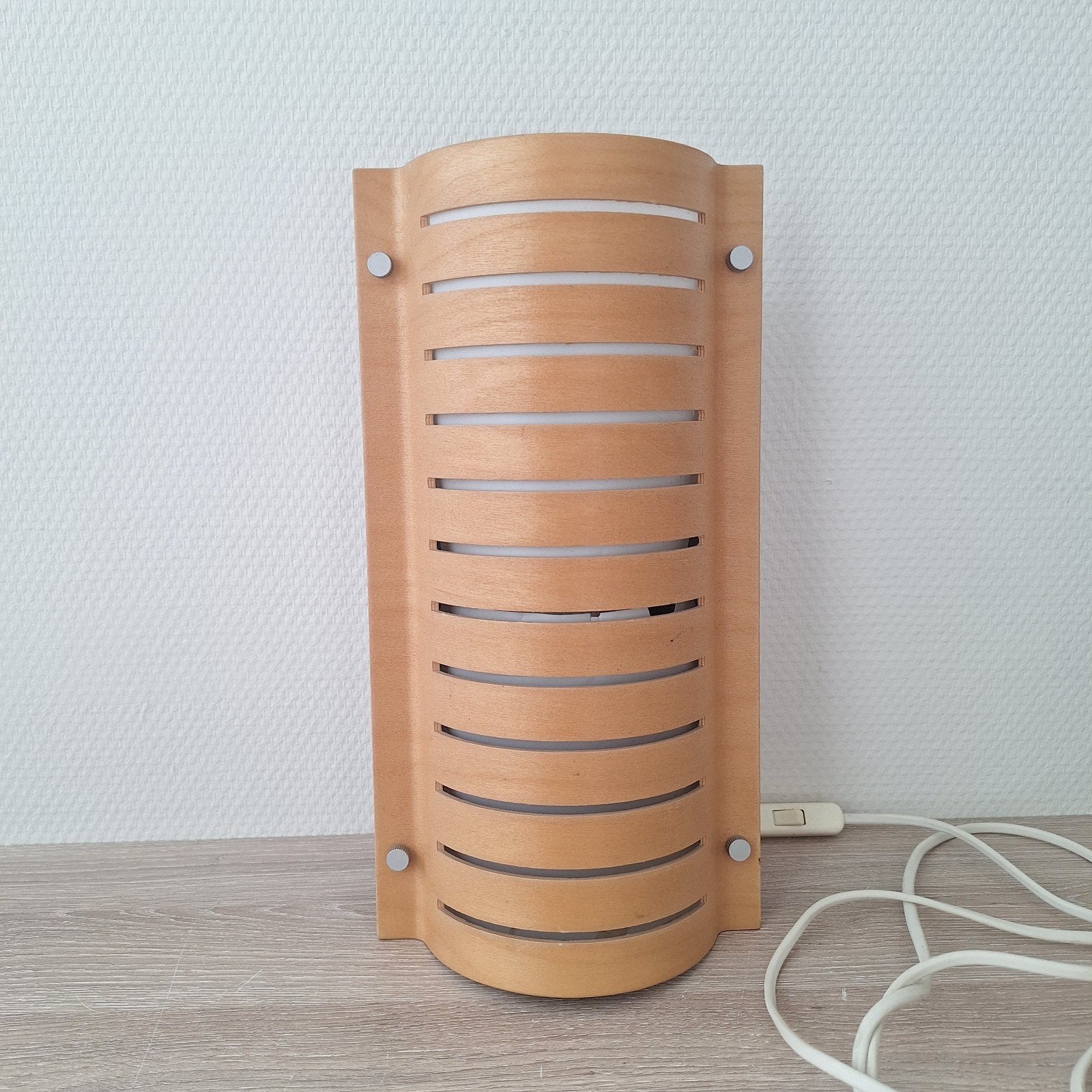Vintage Ikea Strimma houten wandlamp jaren '90, Ophalen of Verzenden, Zo goed als nieuw, Hout