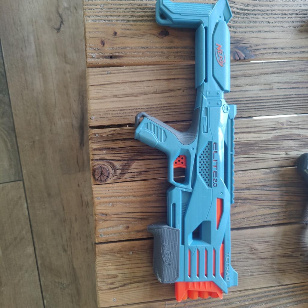 Nerf Elite 2.0 Tetra CS-10 Blaster, Ophalen of Verzenden, Gebruikt