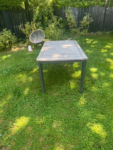tuintafel, Ophalen, Gebruikt, Rechthoekig, Hout
