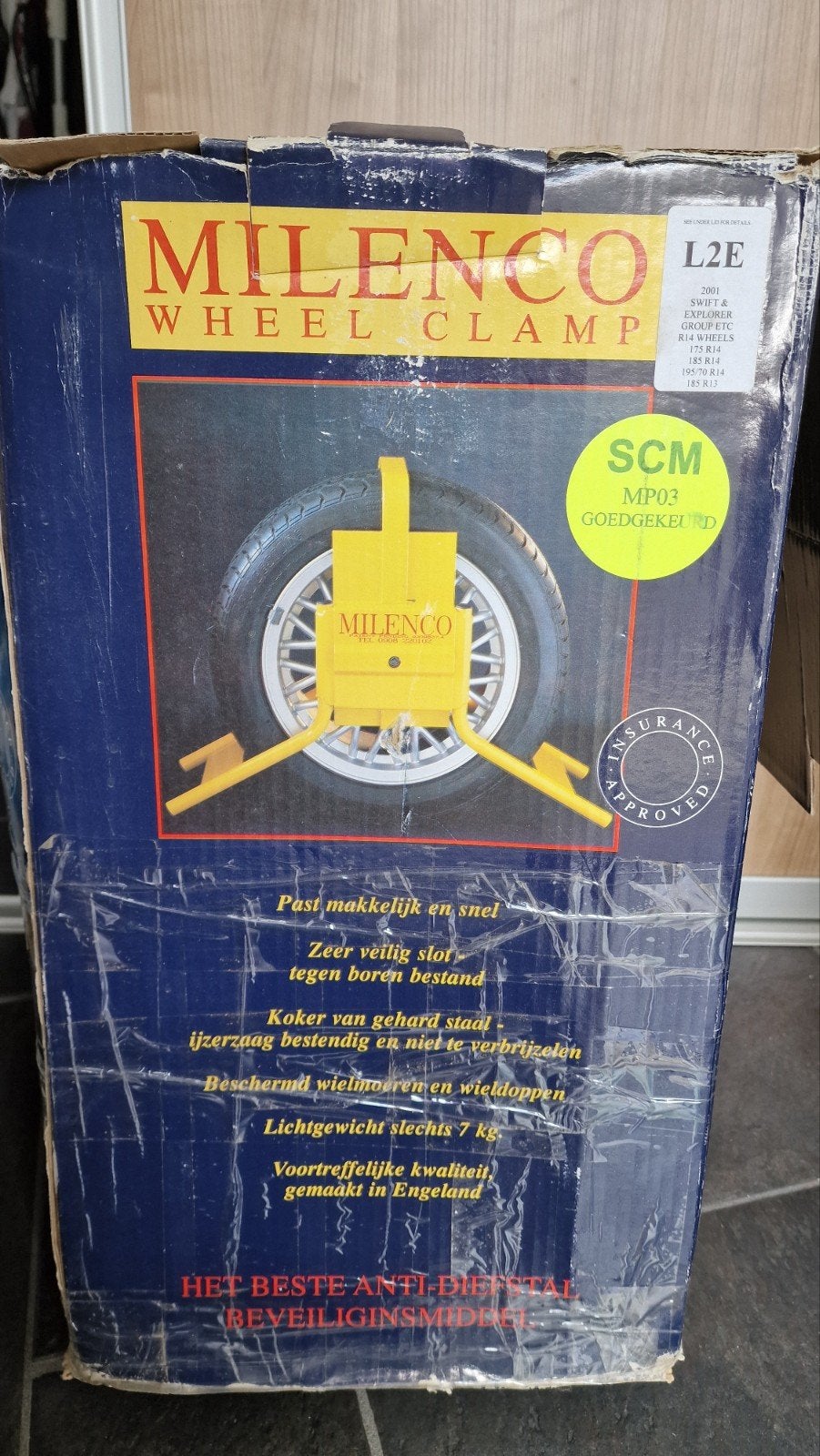 Milenco Wielklem SCM Goedgekeurd - Optimale Beveiliging, Ophalen