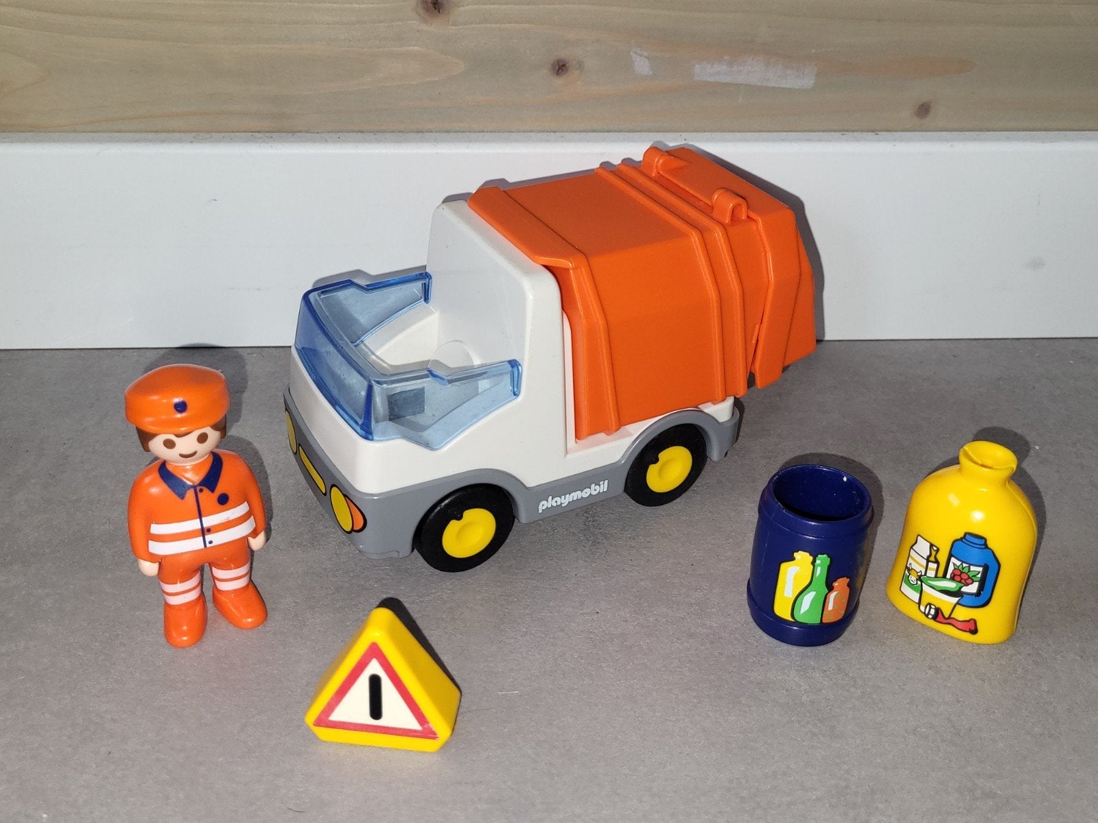Playmobil 1 2 3 vuilniswagen, Ophalen of Verzenden