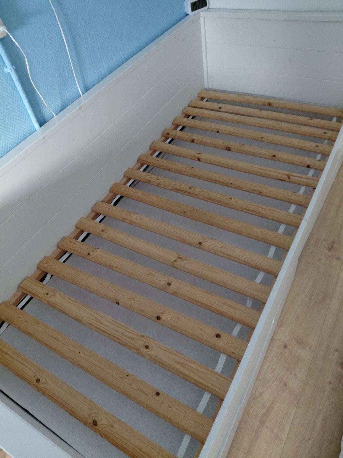 Oprolbare houten losse lattenbodem Ikea, Ophalen, Gebruikt, 90 cm, Eenpersoons