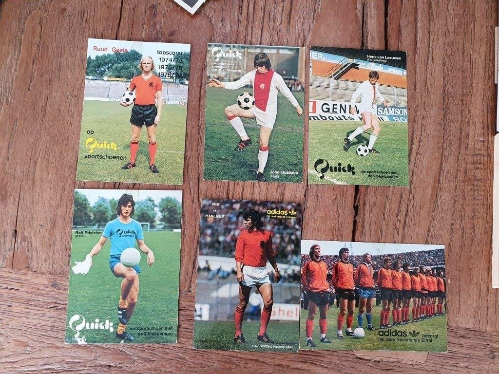 Voetbalkaarten Adidas en Quick, Ophalen of Verzenden, Gebruikt, Overige binnenlandse clubs, Poster, Plaatje of Sticker