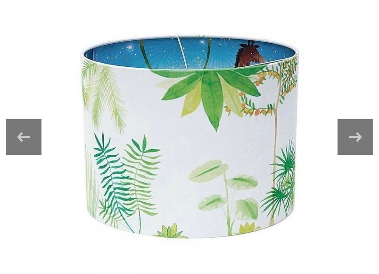 Lampenkap jungle Hartendief, Hanglamp, Gebruikt, Meerkleurig, Rond