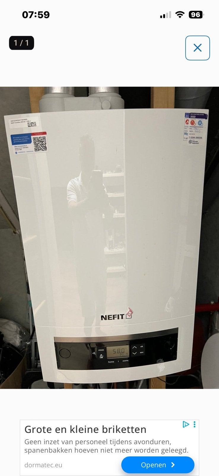 Nefit trendline HRC30  CW5.  280€. 100%, Ophalen of Verzenden