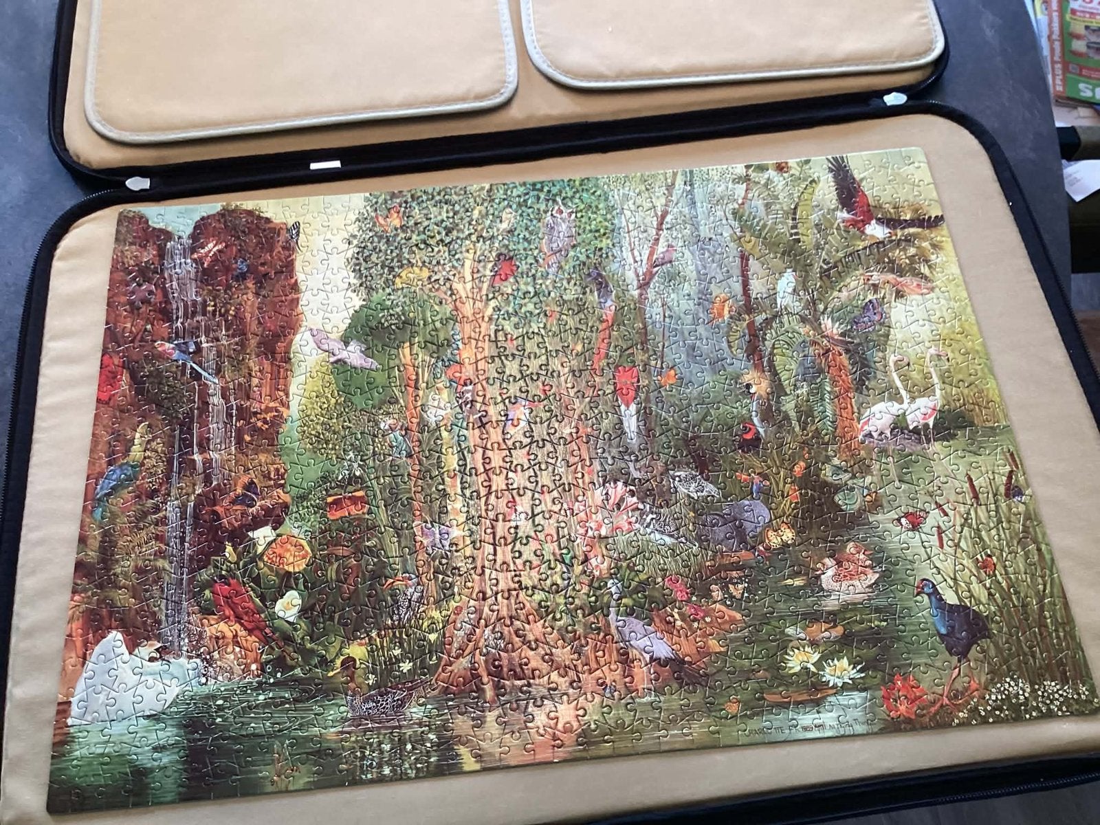 Unieke vintage legpuzzel van Charlotte Firbank-King (KWF), Ophalen, 500 t/m 1500 stukjes, Gebruikt
