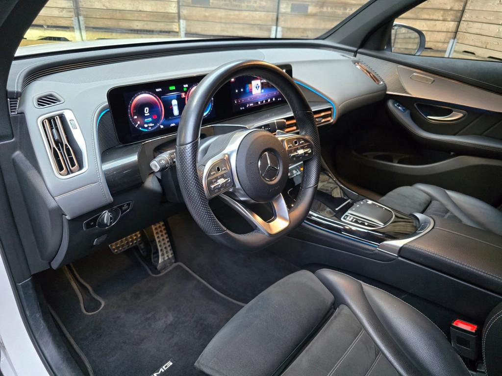 Mercedes-Benz EQC 400 4MATIC Business Solution AMG 80 kWh Na, Auto's, Zwart, 80 kWh, 1333 min, Leder en Stof