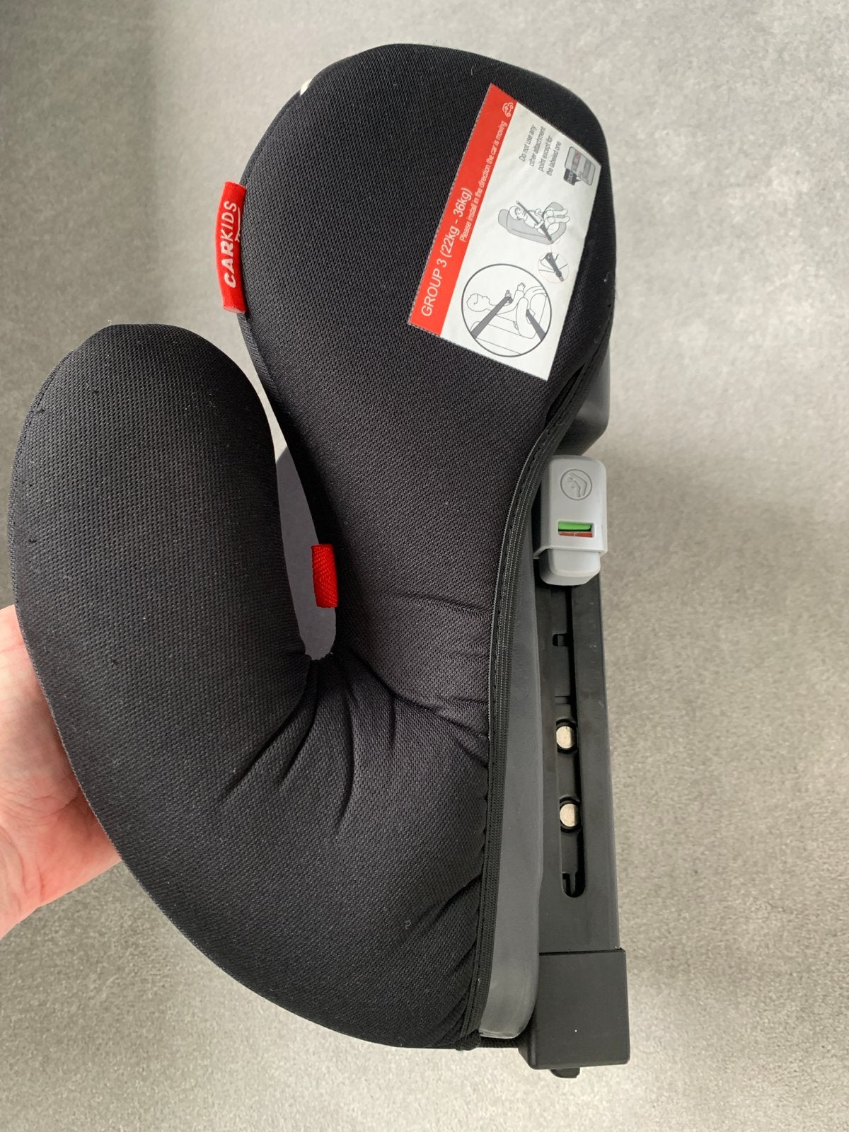 Carkids zitverhoger - Groep 3 (22-36 kg) isofix, Gebruikt, 22 t/m 36 kg, Isofix, Ophalen