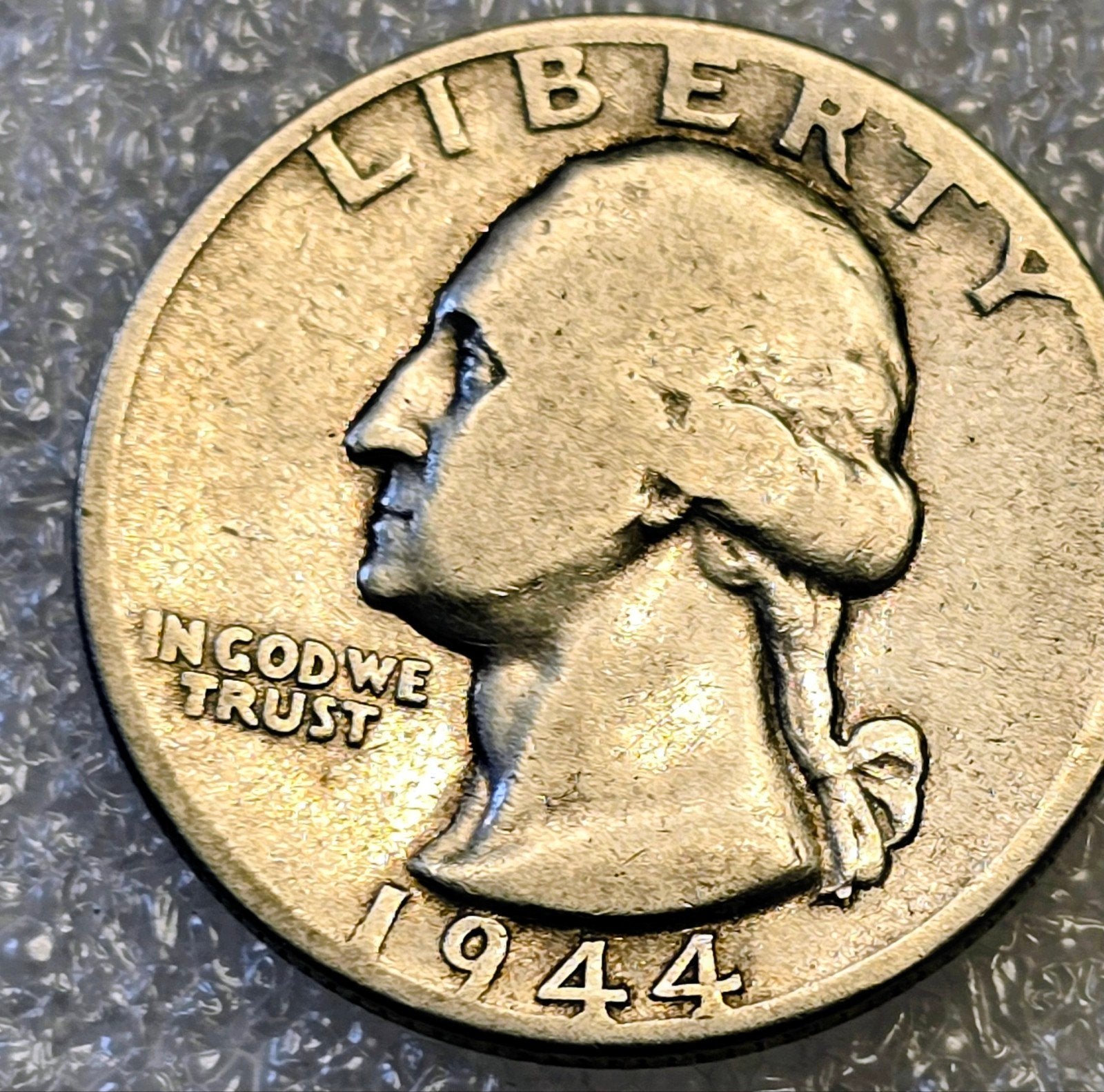Zeldzame Amerikaanse Quarter Dollar munt uit 1944, Ophalen of Verzenden, Noord-Amerika, Losse munt, Zilver