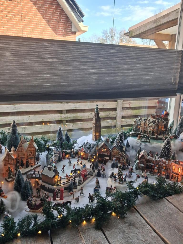 Mooie kerstdorp., Ophalen