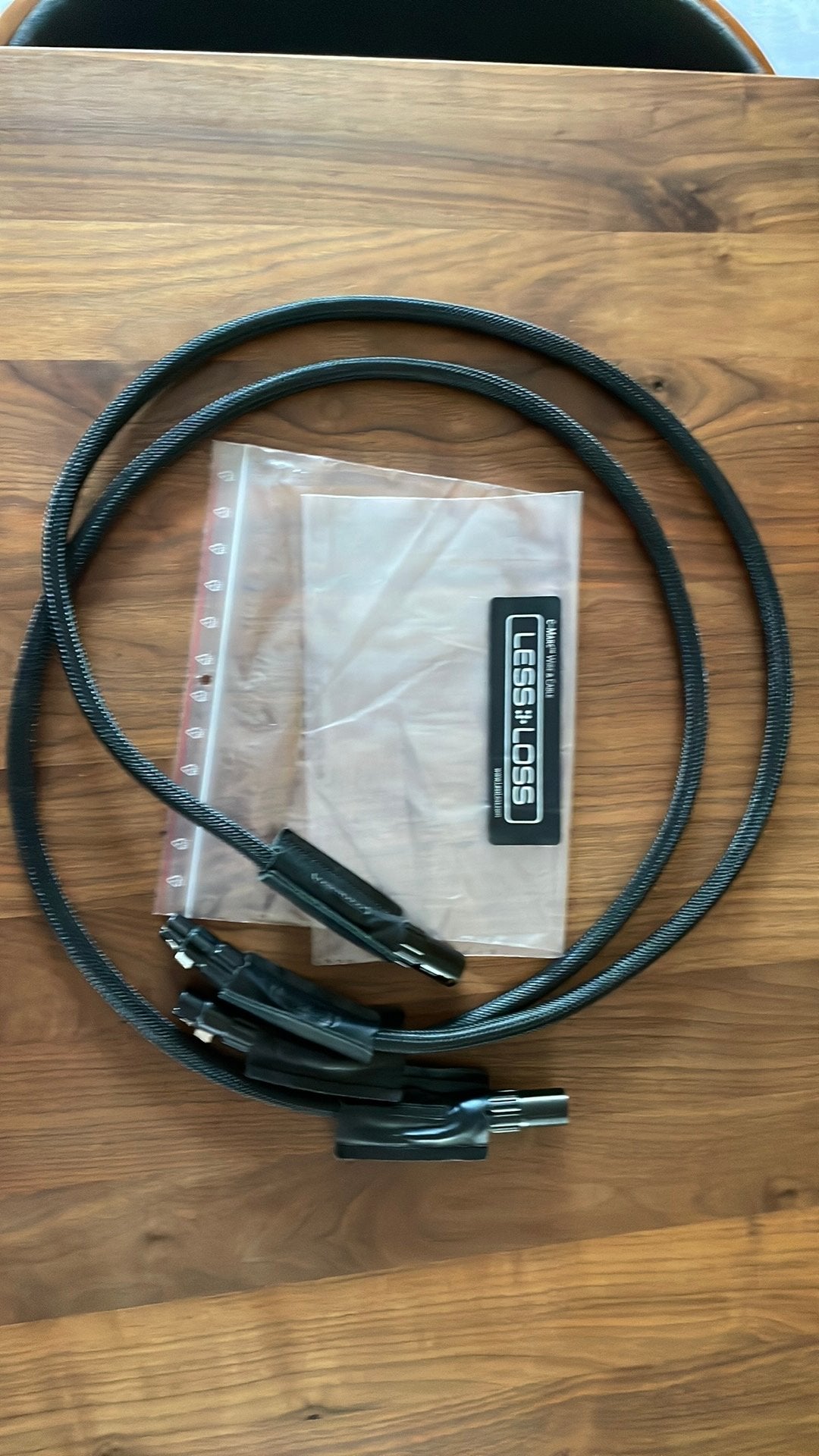 LessLoss Anchorwave XLR balanced interlinks set lengte 1.3m, Ophalen of Verzenden, Gebruikt, Minder dan 2 meter, Interlink-kabel