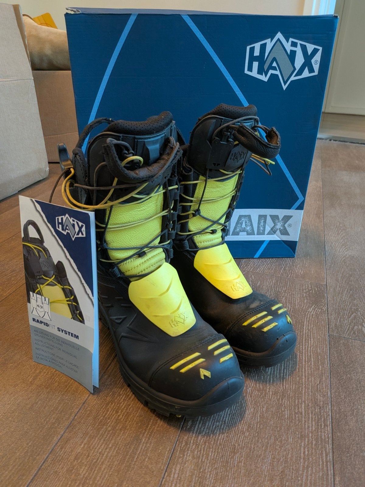 OPRUIMING! HAIX Fire Eagle 2.0 brandweerlaarzen / Maat 39, Ophalen of Verzenden, Zo goed als nieuw, Werkschoenen, Zwart