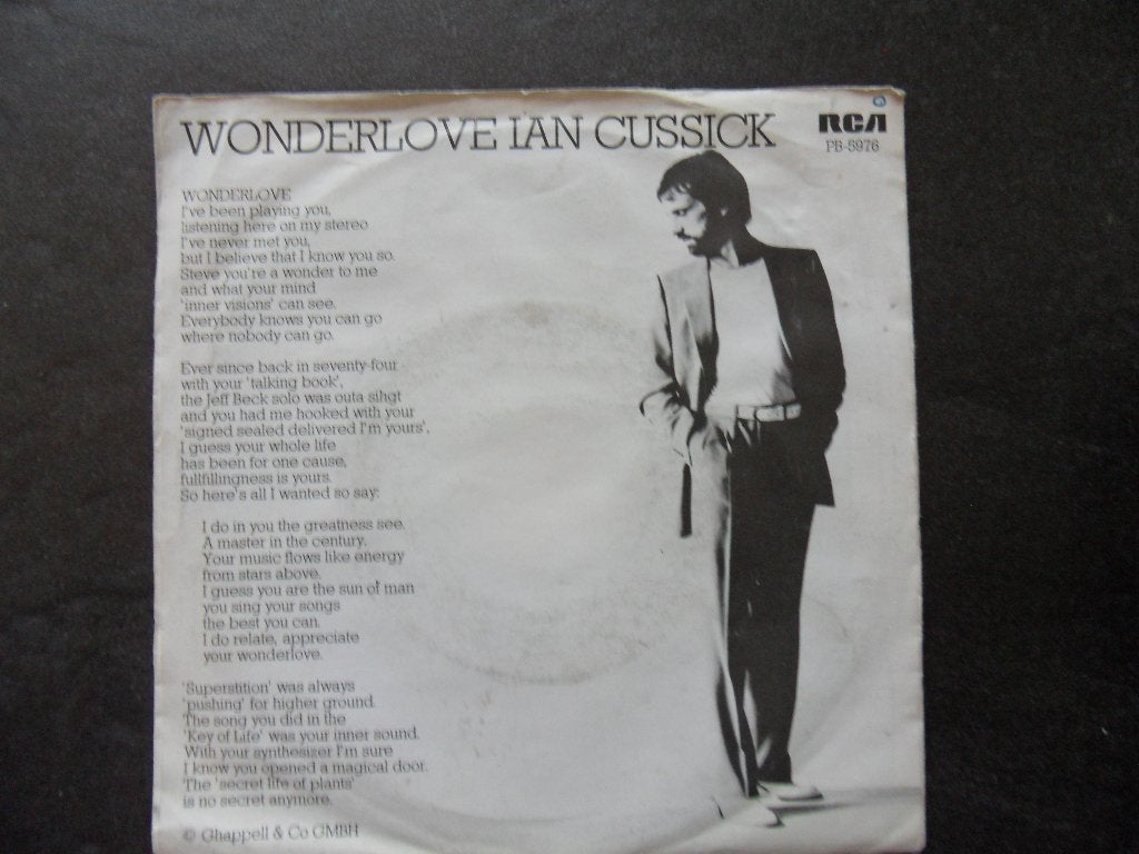 Ian Cussick - Wonderlove, Ophalen of Verzenden, Gebruikt, Pop