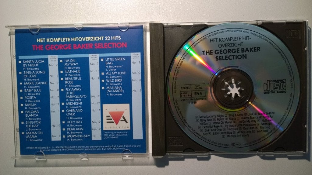 George Baker Selection - Het Komplete Hitoverzicht, Ophalen of Verzenden, Zo goed als nieuw, Pop, Album