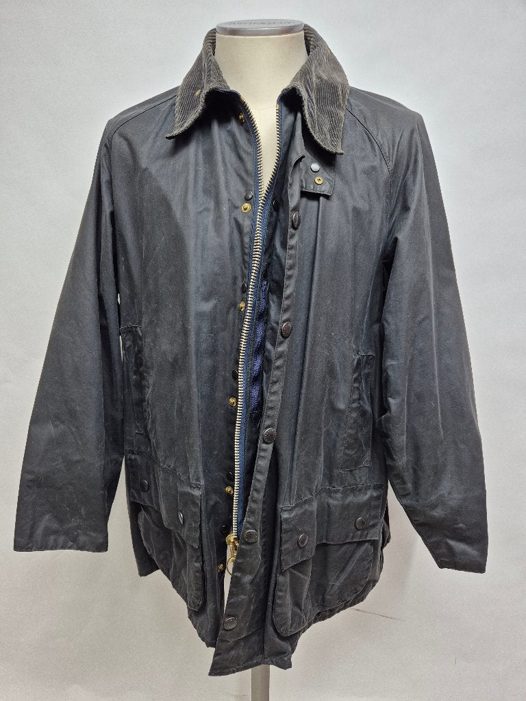 Barbour Beaufort wax jas, C46-117cm  XL, Barbour, Blauw, Maat 56/58 (XL), Ophalen of Verzenden