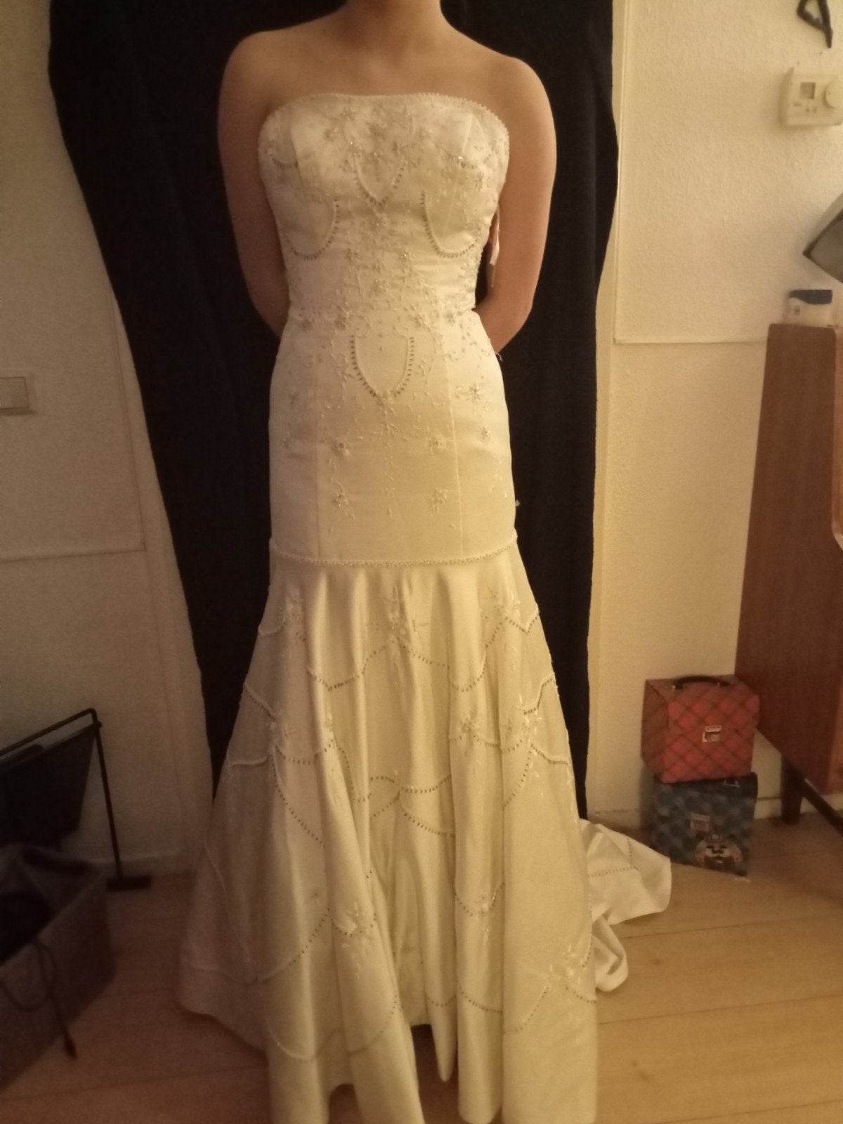Nieuwe ongedragen Strapless Mermaid Bruidsjurk, Ophalen of Verzenden, Nieuw, Wit, Trouwjurk