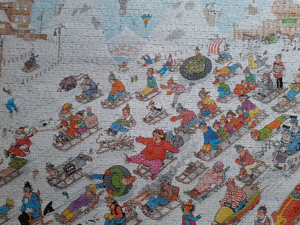 Jan van Haasteren: Van Onderen, Hobby en Vrije tijd, Denksport en Puzzels, Ophalen, Meer dan 1500 stukjes, Zo goed als nieuw, Legpuzzel