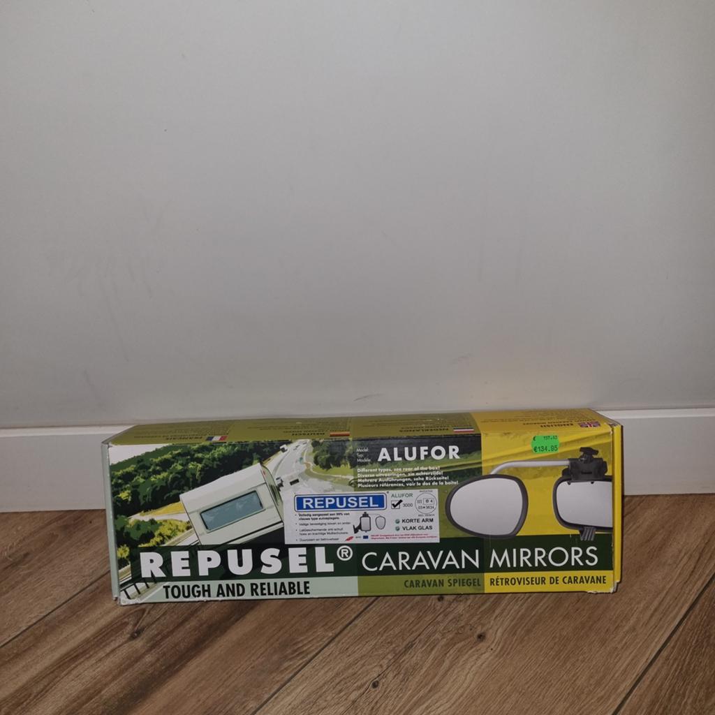 Repusel caravan/aanhanger spiegels met zuignappen, Ophalen of Verzenden, Zo goed als nieuw