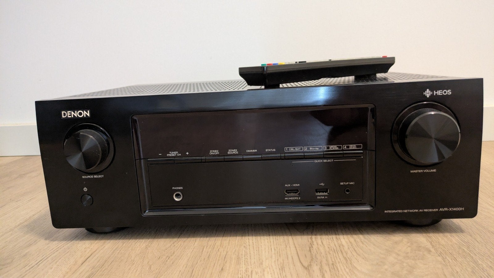Denon AVR-X1400H AV-receiver met 7.2-kanaals surround, Denon, Ophalen of Verzenden, Zo goed als nieuw, 60 tot 120 watt