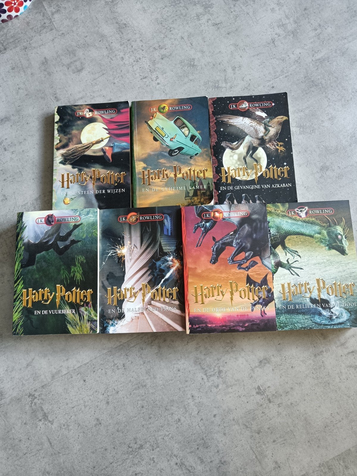 Complete 7-delige Harry Potter set van J.K. Rowling, Ophalen of Verzenden, Zo goed als nieuw, Fictie