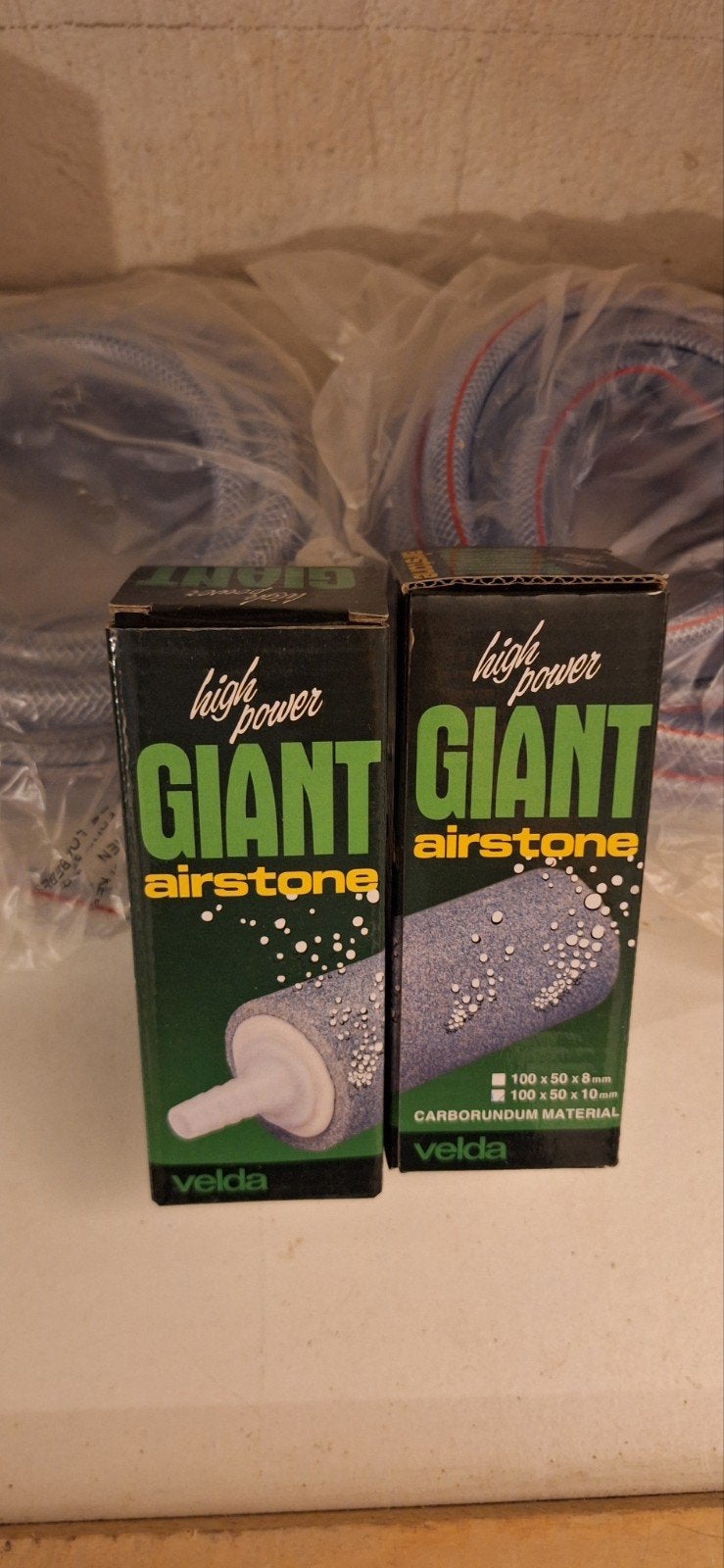2 x luchtsteen xl plus 2 x 5m 10mm slang