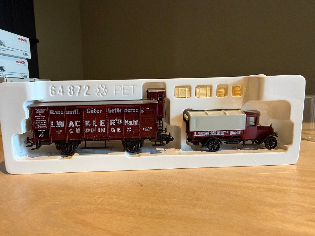 Märklin Museum 1993 H0 Goederenwagon van de K.W.St.E., Wisselstroom, Ophalen of Verzenden, Märklin, Nieuw