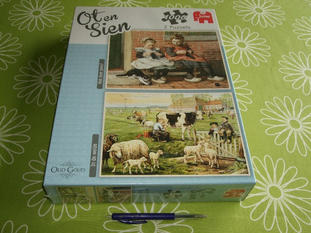 Nieuw in seal: Ot en sien puzzels - 2x 1000 stukjes, Ophalen of Verzenden, 500 t/m 1500 stukjes, Nieuw, Legpuzzel