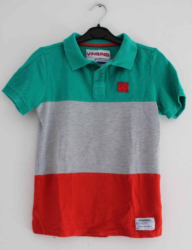 Polo van Vingino maat 8, Kinderen en Baby's, Kinderkleding | Maat 128, Gebruikt, Ophalen of Verzenden, Vingino, Shirt of Longsleeve