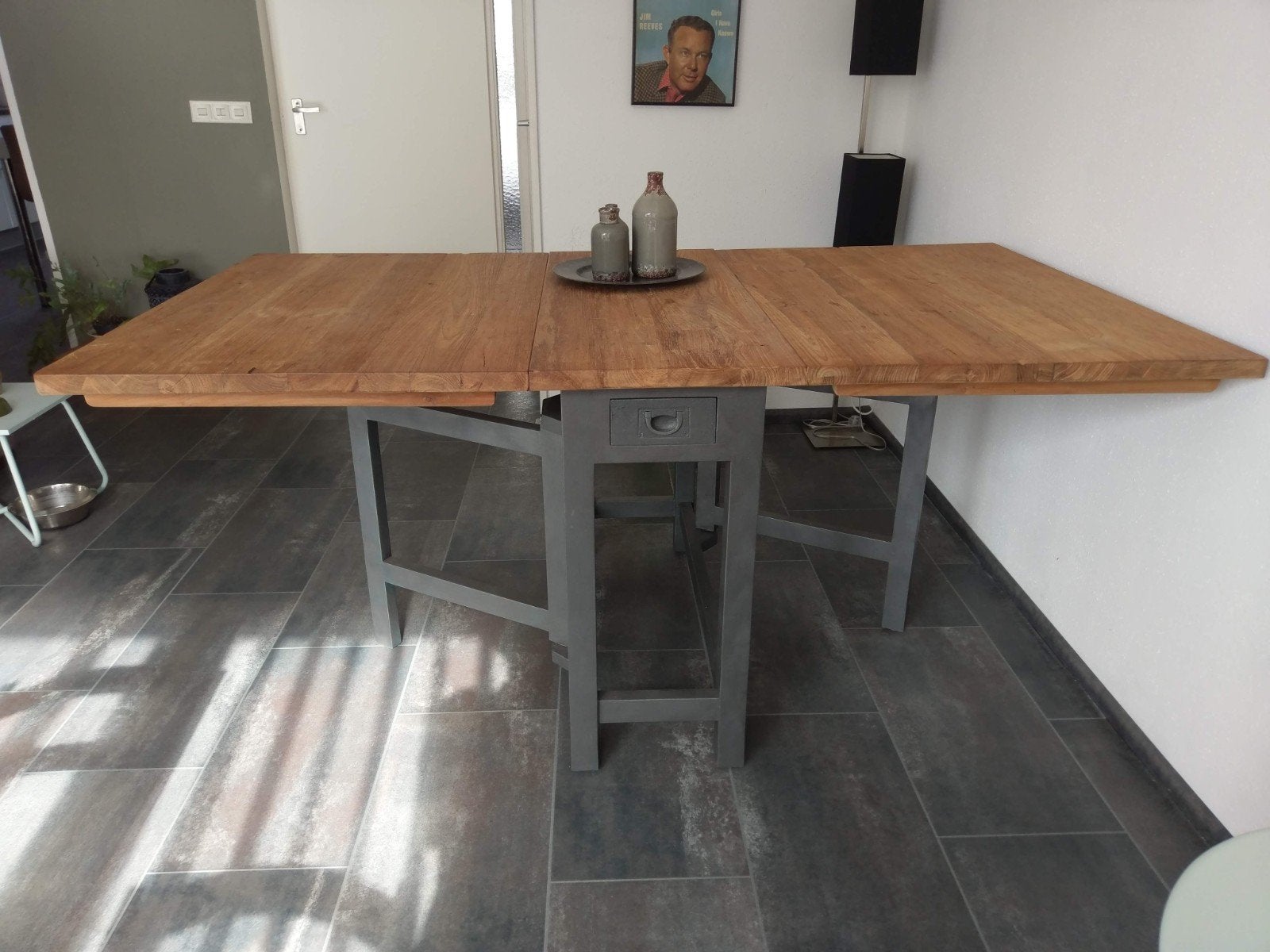 HK Living: Zweedse klaptafel, (studenten)tafel, side table, Ophalen, Gebruikt, Scandinavisch, Hout