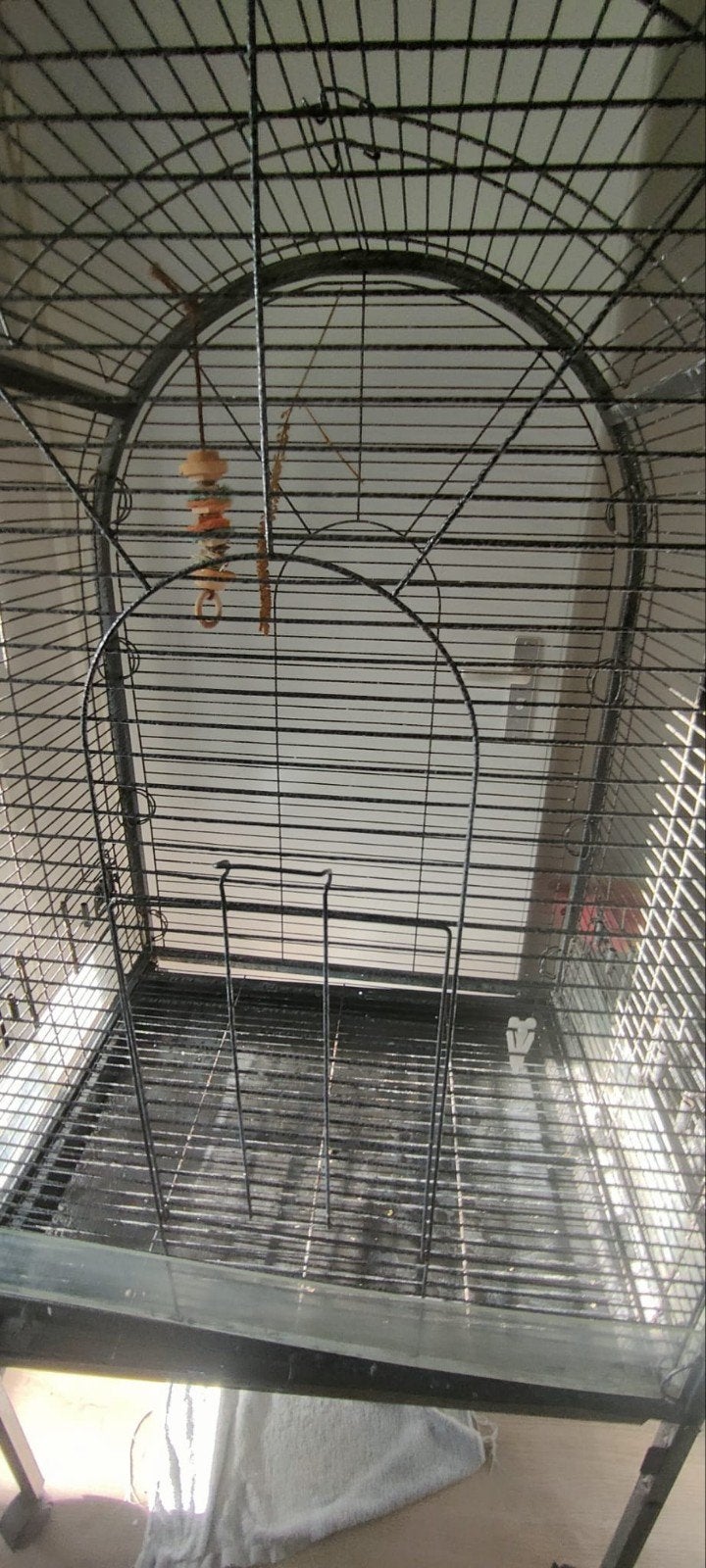 Grote vogelkooi, Ophalen, Metaal, Vogelkooi