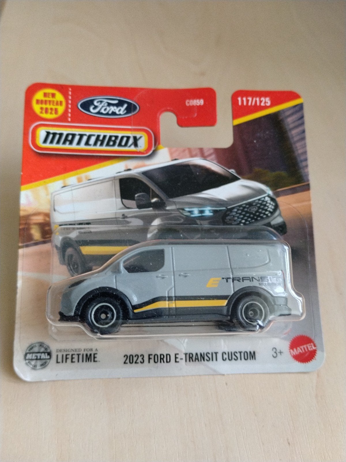 Matchbox 2023 Ford e transit custom, Ophalen of Verzenden, Nieuw, Auto