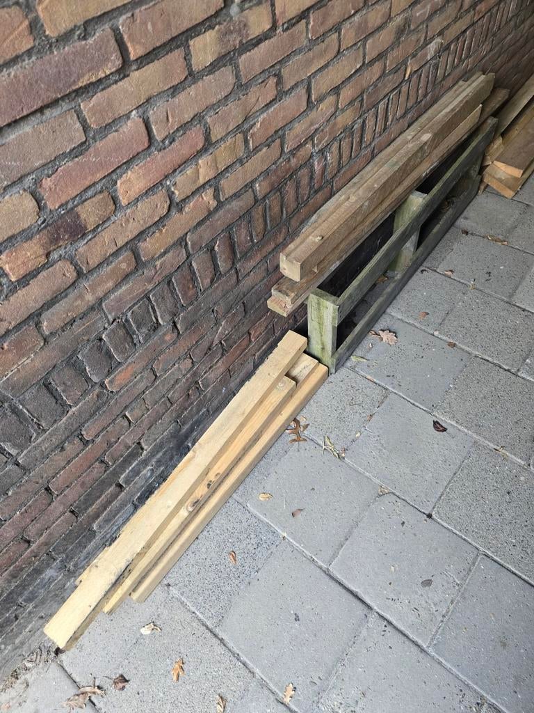 Diverse vuren houten lengtes, Minder dan 3 m³, Ophalen, Overige houtsoorten, Blokken