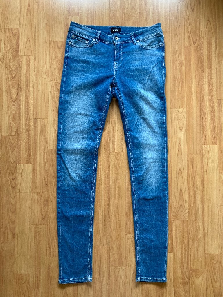 Mooie Eksept Jeans – maat 30 (lengte 34), Blauw, Ophalen of Verzenden, Zo goed als nieuw, W30 - W32 (confectie 38/40)