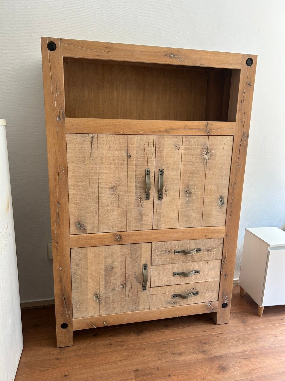 Buffetkast eikenhout, Huis en Inrichting, Kasten | Buffetkasten, Ophalen, Eikenhout, Zo goed als nieuw, 150 tot 200 cm