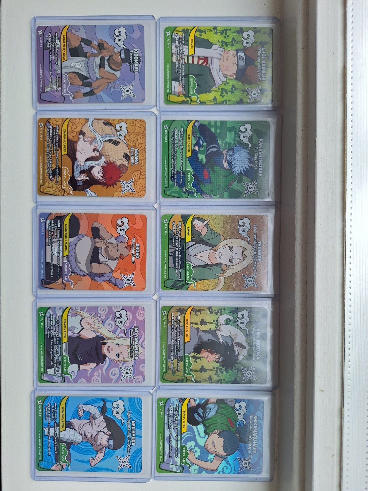 Naruto Mythos Alt Arts, first edition kaarten, Ophalen of Verzenden, Zo goed als nieuw, Meerdere kaarten