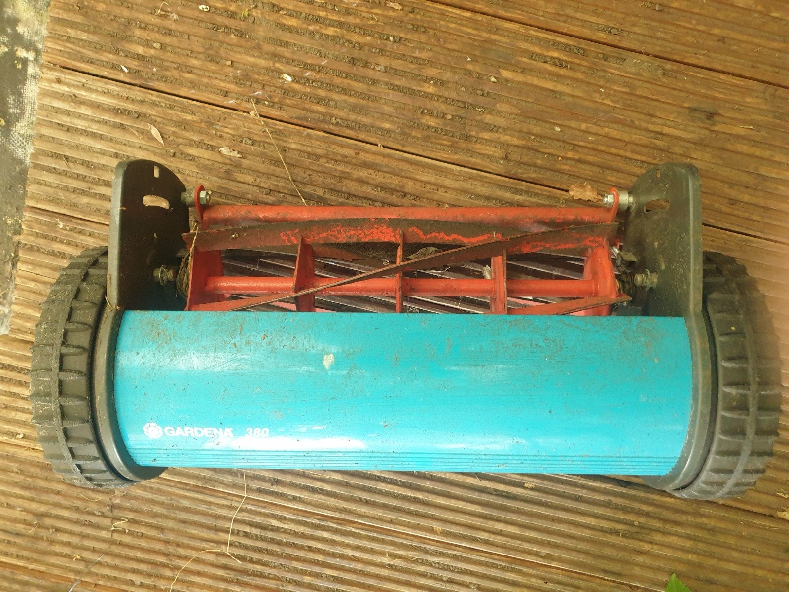 Gardena 380 Handgrasmaaier, Ophalen, Gebruikt, Handgrasmaaier, 30 t/m 39 cm