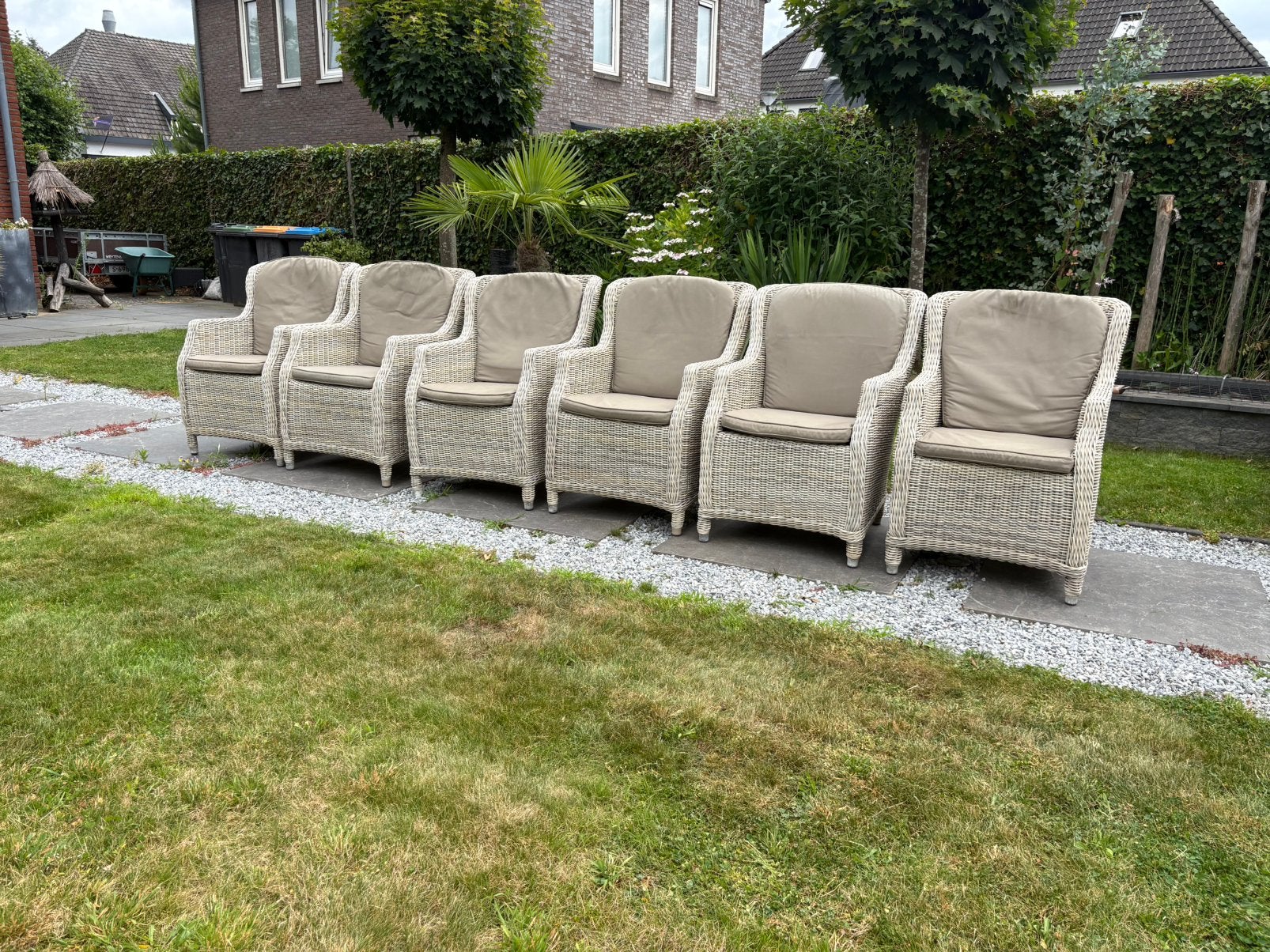 6 mooie Brighton tuinstoelen van 4 Seasons Outdoor (4SO), Ophalen, Zo goed als nieuw, Wicker