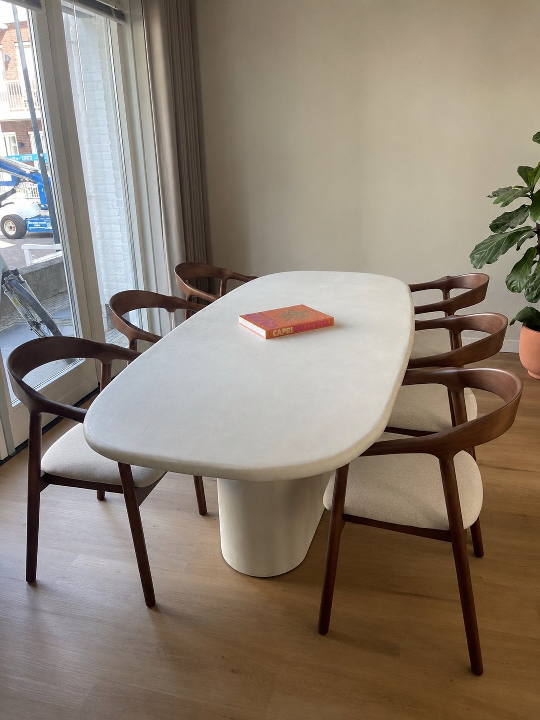 Set van 6 Eetkamerstoelen | Japandi Houten Stoelen | NIEUW‼️, Huis en Inrichting, Stoelen, Japandi houten stoelen nieuwe stoelen set van 6 hout