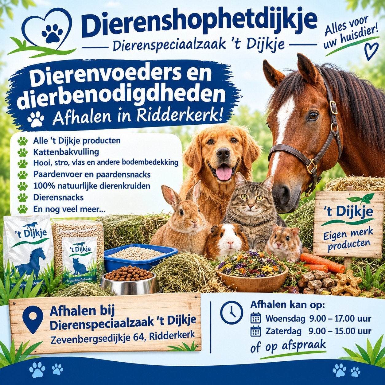 Afhalen bij Dierenshophetdijkje, Dieren en Toebehoren, Ophalen of Verzenden, Hond